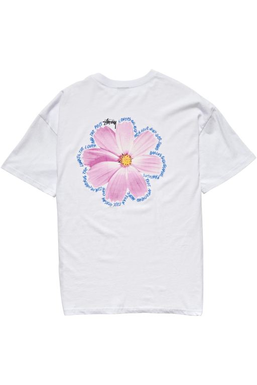 Stussy Womens Cosmos Relaxed T Shirt White - VUYBO1039